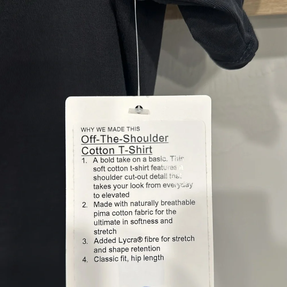 Lululemon Off-The-Shoulder Cotton T-Shirt - Picture 6 of 6